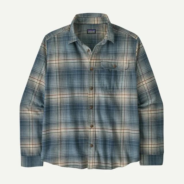 Patagonia Mens Lightweight Fjord Flannel Shirt melting ombre: summit blue