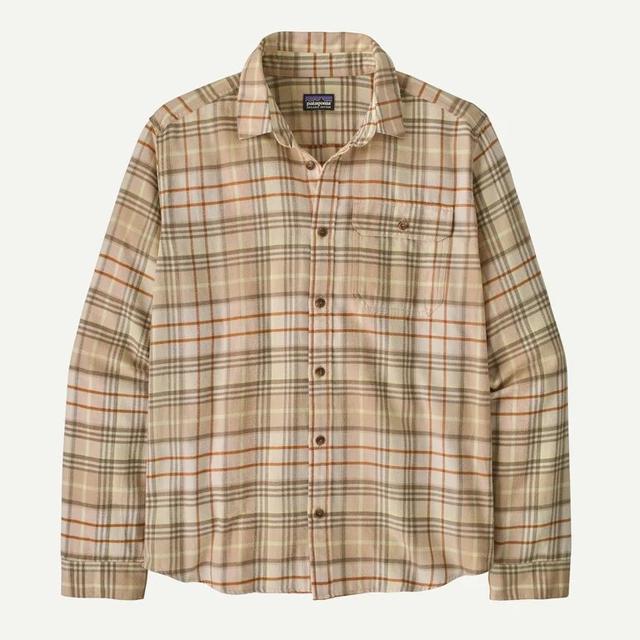 Patagonia Mens Lightweight Fjord Flannel Shirt depth: natural