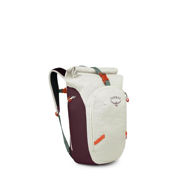 Osprey Packs Transporter Roll Top Pack Mystery White-Moody Burgundy