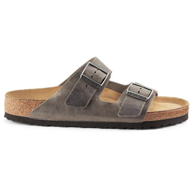Birkenstock Arizona Soft Footbed  Gray 4 Iron Oiled Leather