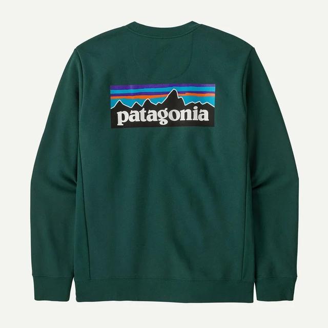Patagonia Unisex P-6 Logo Uprisal Crew Sweatshirt cascade green