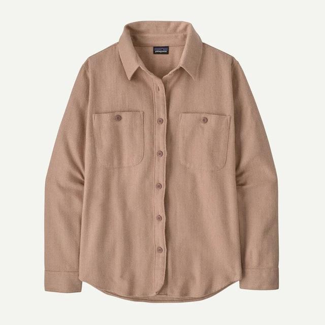 Patagonia Womens Fjord Flannel Shirt tundra twill: moonrise taupe