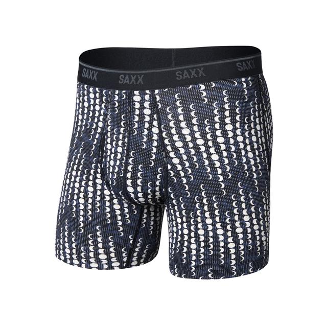 Saxx Mens Quest Boxer Brief moonrise - black