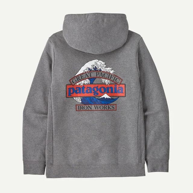 Patagonia Mens Great Waves Uprisal Hoody Gravel Heather