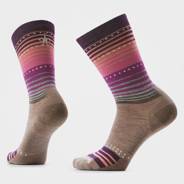 Smartwool Sw U Everyday Stitch Stripe Crew Fossil/Purple