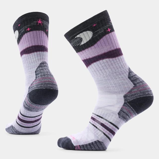 Smartwool Hike Lunar Trek Crew Socks Purple Eclipse