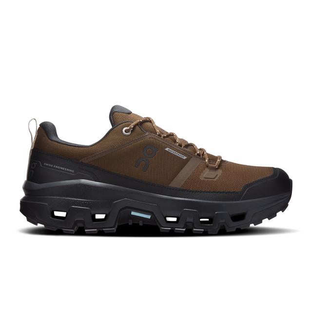 On Running Mens Cloudrock Low Waterproof earth/black