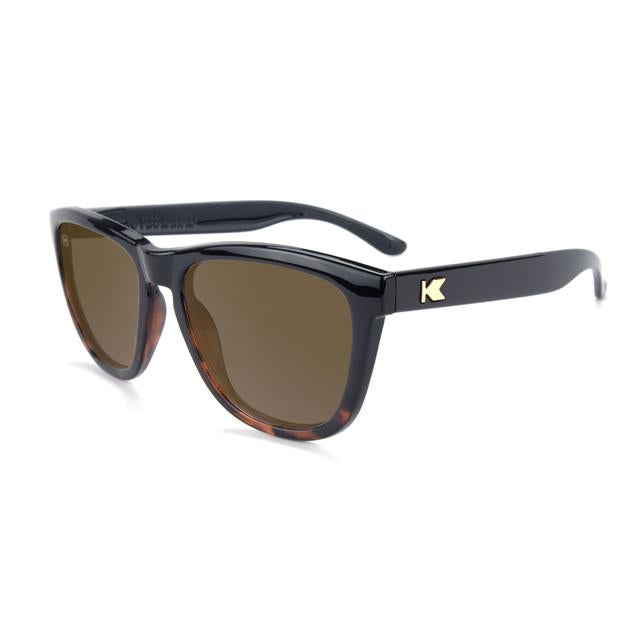 Knockaround Premiums: Glossy Black And Tortoise Shell Fade / Amber Glossy Black and Tortoise Shell Fade / Amber