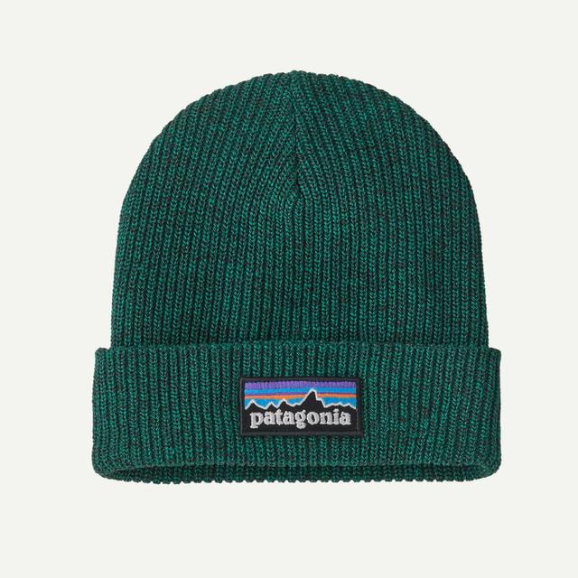 Patagonia Kids Logo Beanie p-6 logo: solo teal
