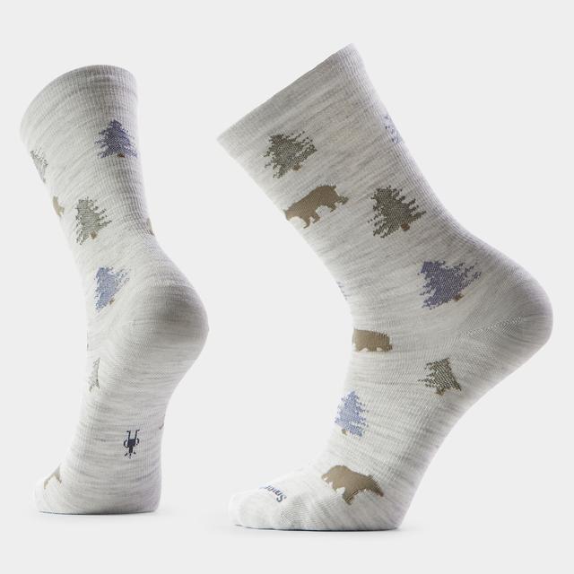 Smartwool Mens Sw M Everyday Through The Trees Crew Socks Ash