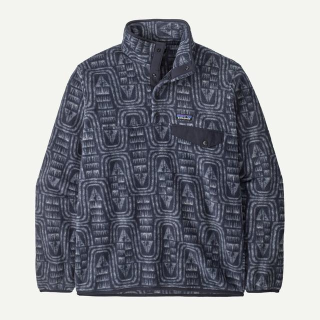 Patagonia Mens Lightweight Synch Snap-T Pullover flow: sunken blue