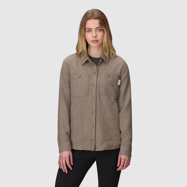 Outdoor Research Feedback Flannel Twill Shirt Rosewood Plaid
