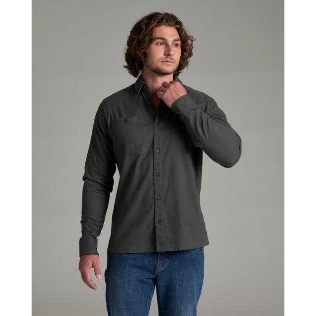 Kuhl Mens Revolvr Flannel Long Sleeve Mutiny Blue