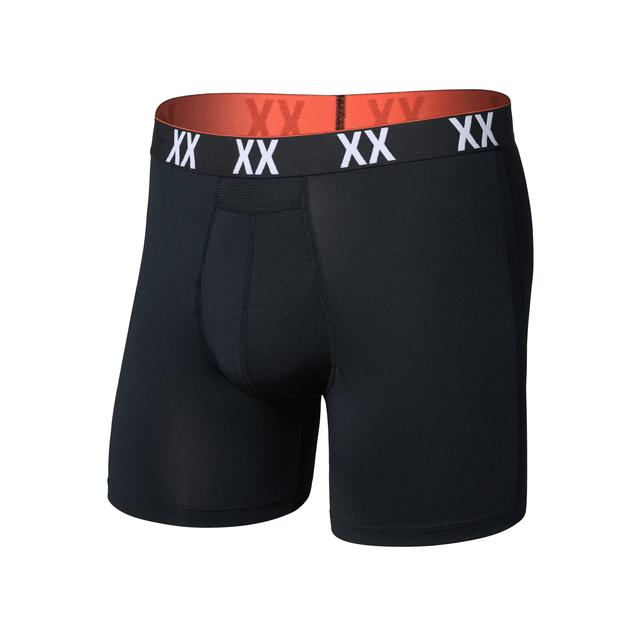 Saxx Multi-sport Mesh Boxer Briefs Black/XX Waistband