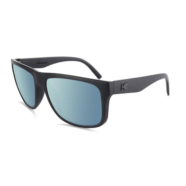 Knockaround Torrey Pines: Matte Black On Black / Sky Blue Matte Black on Black / Sky Blue