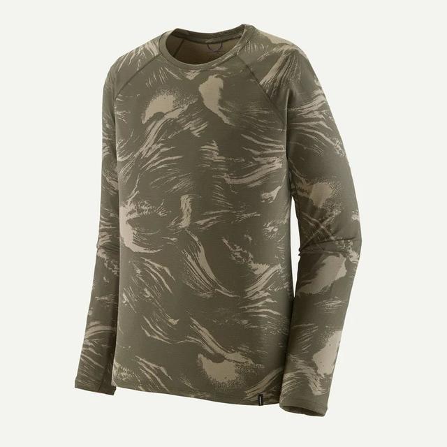 Patagonia Mens Capilene Midweight Crew polar breeze: basin green