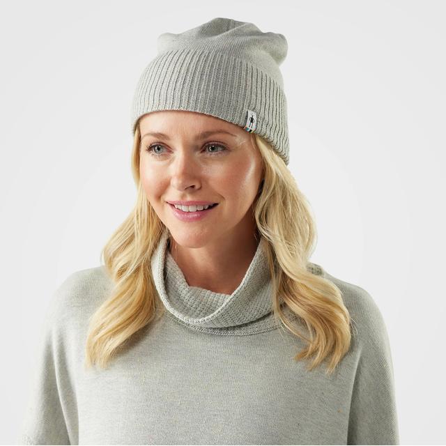 Smartwool Unisex Fleece Lined Beanie Hat Almond Donegal