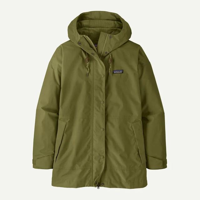 Patagonia Womens Outdoor Everyday Rain Jacket Caper Green