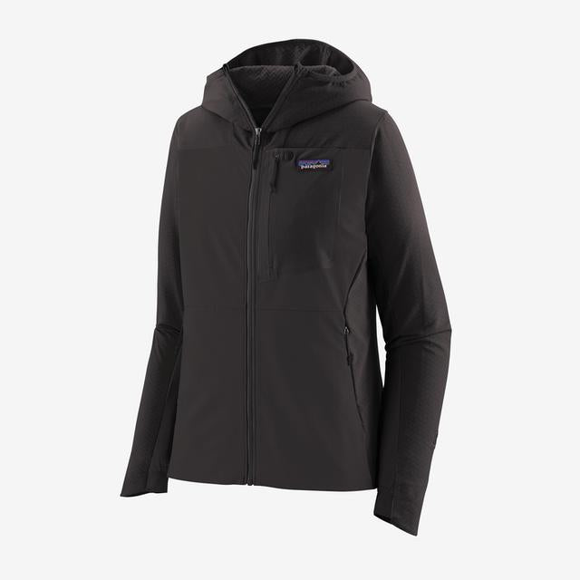 Patagonia Pat W R1 Crossstrata Hoody Black