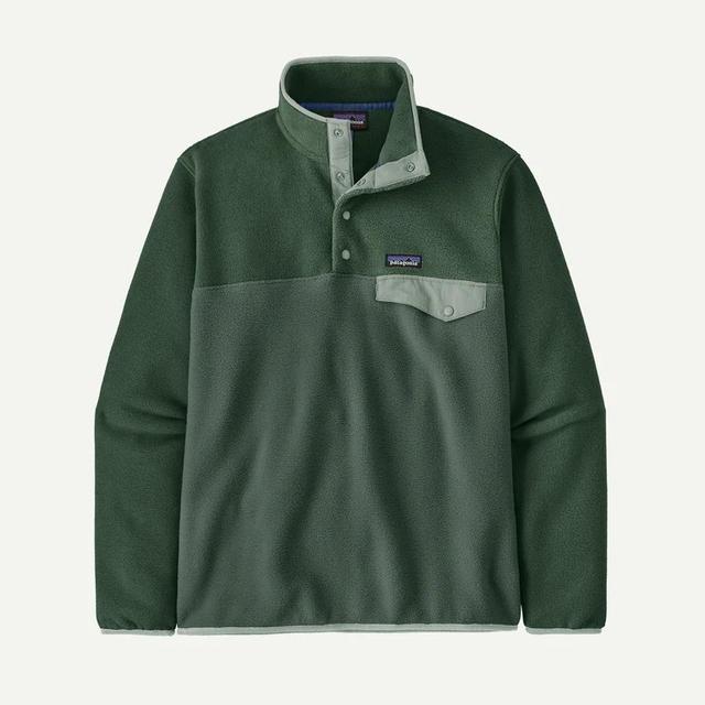 Patagonia Mens Lightweight Synch Snap-T Pullover canopy green