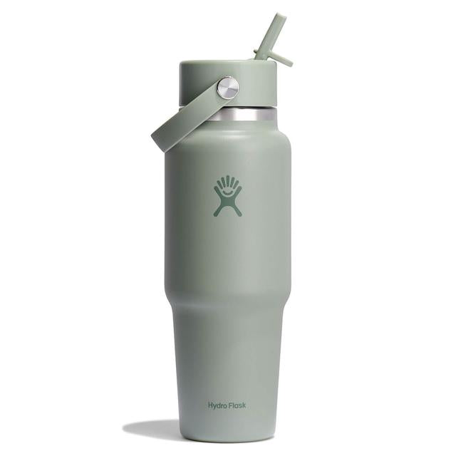 Hydroflask Wide Mouth Flex Straw Travel Bottle Agave