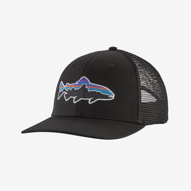 Patagonia Pat M Fitz Roy Trout Trucker Hat Black