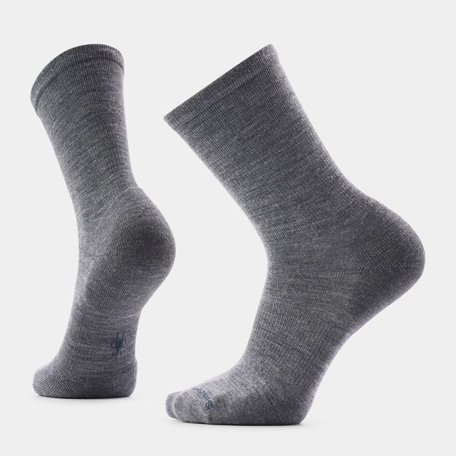 Smartwool Everyday Solid Rib Crew Socks Medium Gray