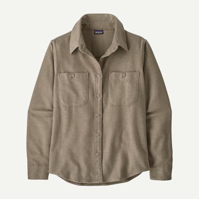 Patagonia Womens Fjord Flannel Shirt whole weave: seabird grey