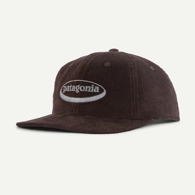 Patagonia Pat U Corduroy Cap 95 Oval Logo: Den Brown