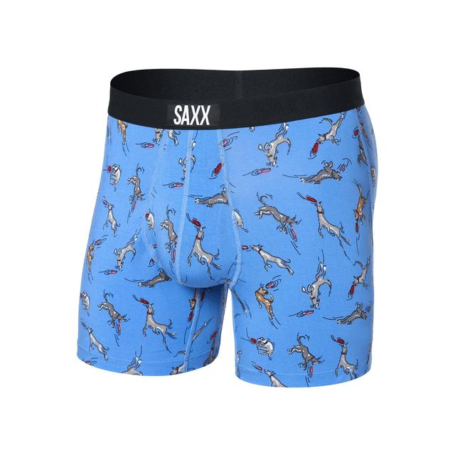 Saxx Ultra Super Soft Boxer Briefs Disc Dogs-Sail Blue