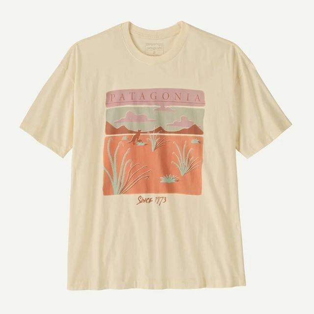 Patagonia Womens Desert Glow Oversized T-shirt Undyed Natural