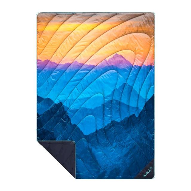 Rumpl Original Puffy Blanket - Cascade Fade misty peaks/mountain fade