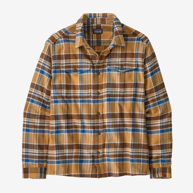 Patagonia Pat M Ls Fjord Flannel Shirt Adventurer: Pufferfish Gold