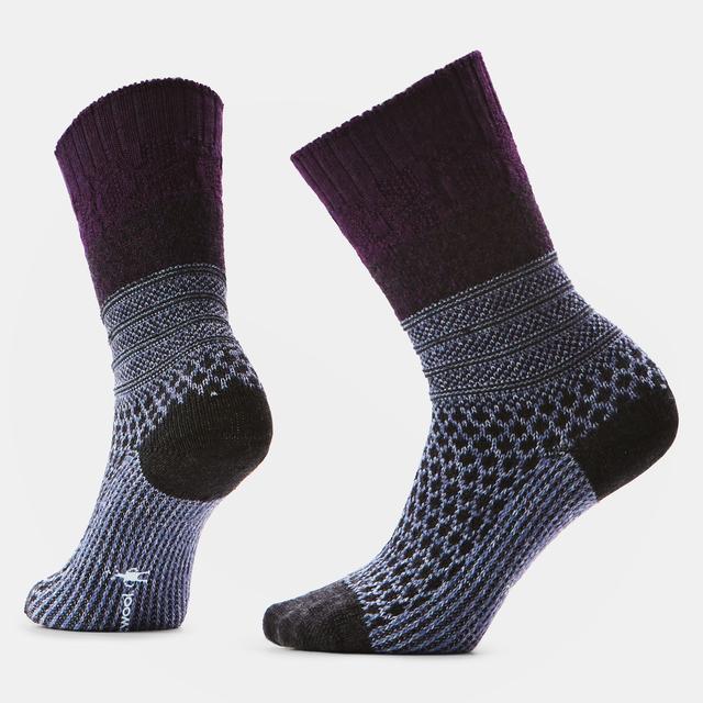 Smartwool Womens Everyday Popcorn Cable Crew Chalk Violet