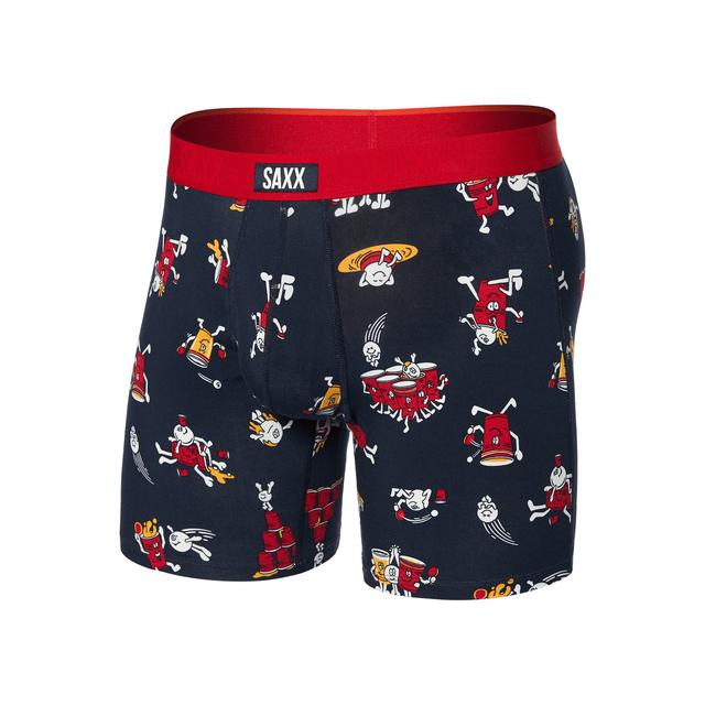 Saxx Mens Vibe Boxer Brief escape to joshua/black