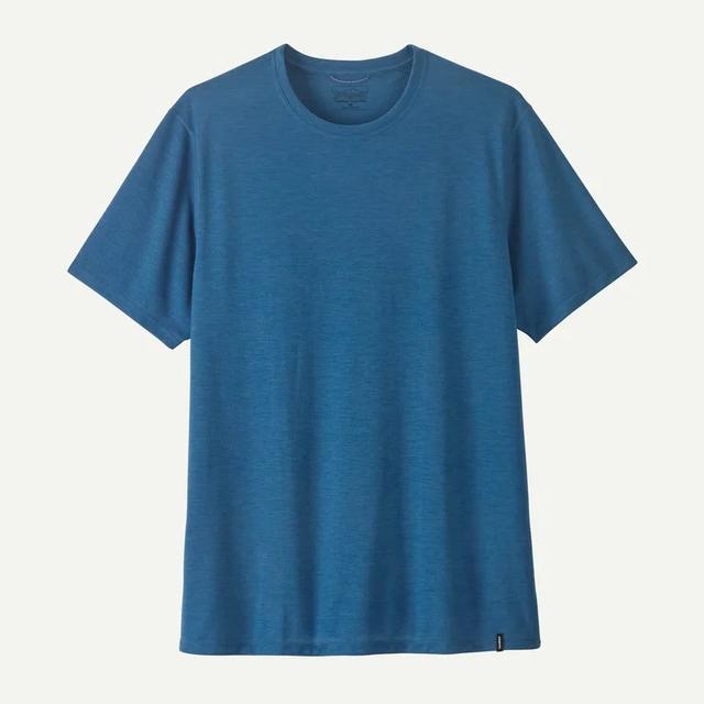 Patagonia Mens Pat M Cap Cool Trail Shirt Aquatic Blue
