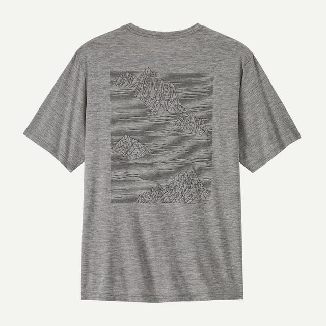 Patagonia Mens Cool Cap Daily Graphic Shirt strataspire: feather grey