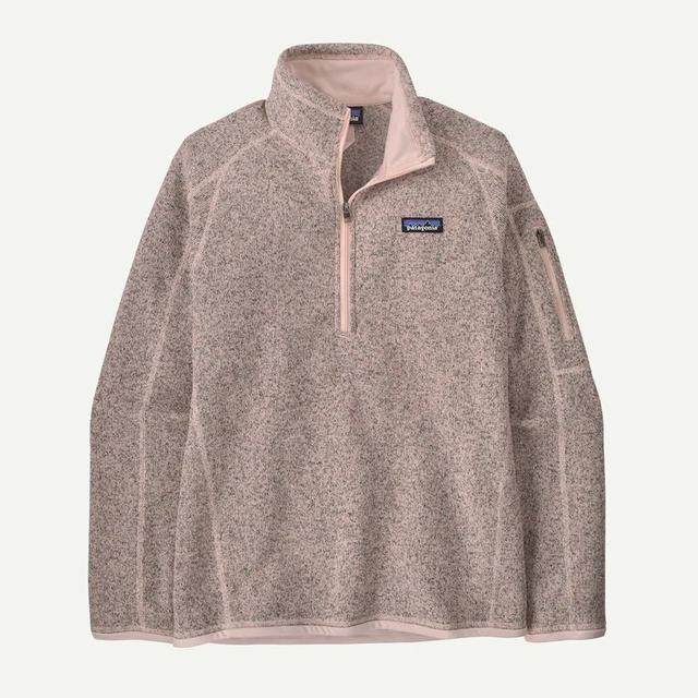 Patagonia Womens Better Sweater Quarter Zip pink frost