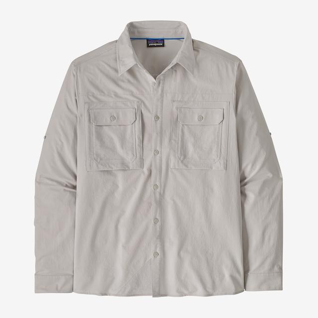 Patagonia Pat M Ls Self Guided Sun Shirt Crisp Grey