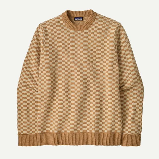 Patagonia Mens Pat M Recycled Wool Sweater Finned: Talon Gold