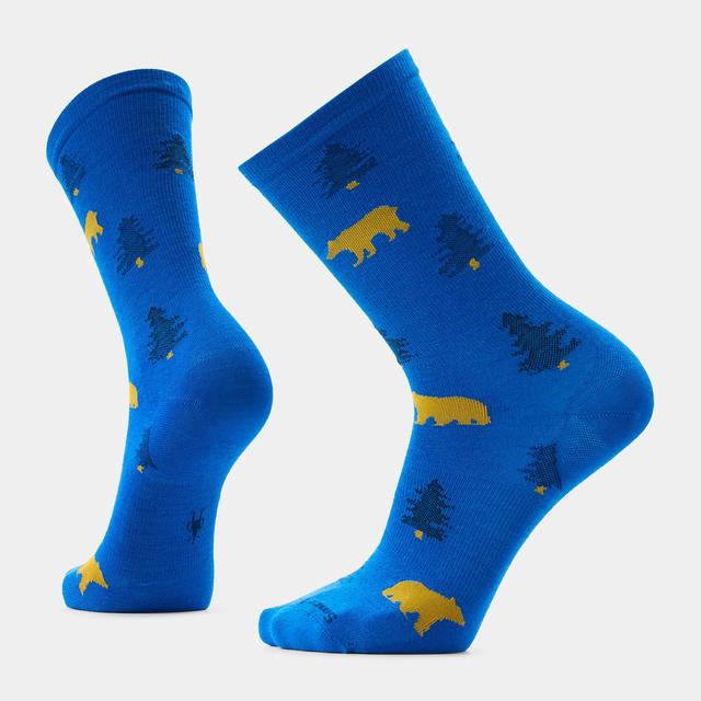 Smartwool Everyday Through The Trees Crew Socks Laguna Blue