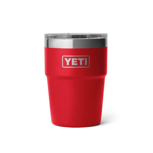 Yeti Rambler 16oz Stackable MS Lid Rescue Red