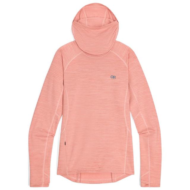 Outdoor Research Womens Vigor Grid Fleece Pullover Hoodie lotus heather