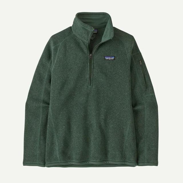 Patagonia Womens Better Sweater Quarter Zip canopy green