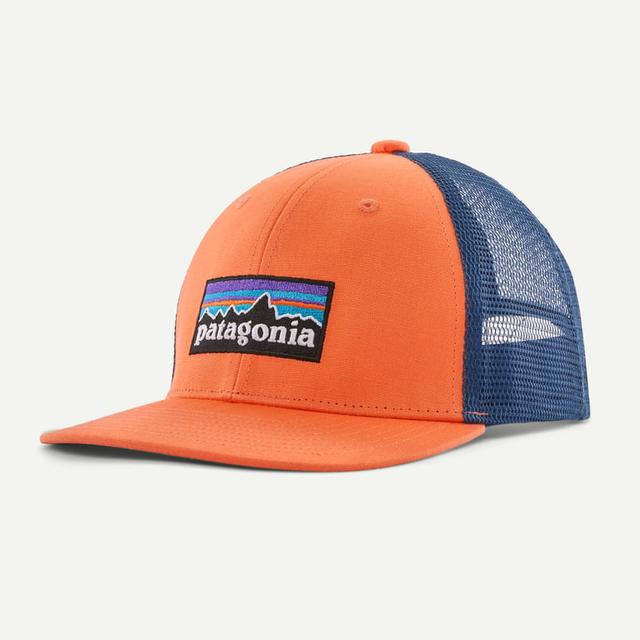 Patagonia Kids Trucker Hat p-6 logo: orange peel