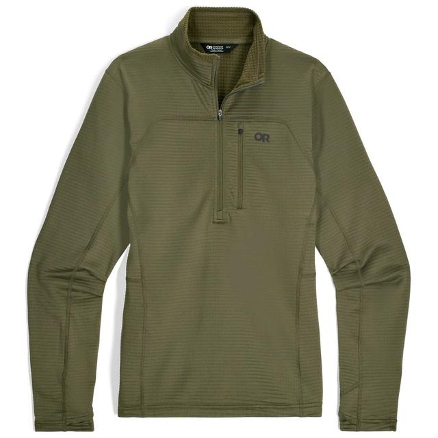Outdoor Research Mens Vigor Grid Fleece Half Zip ranger green