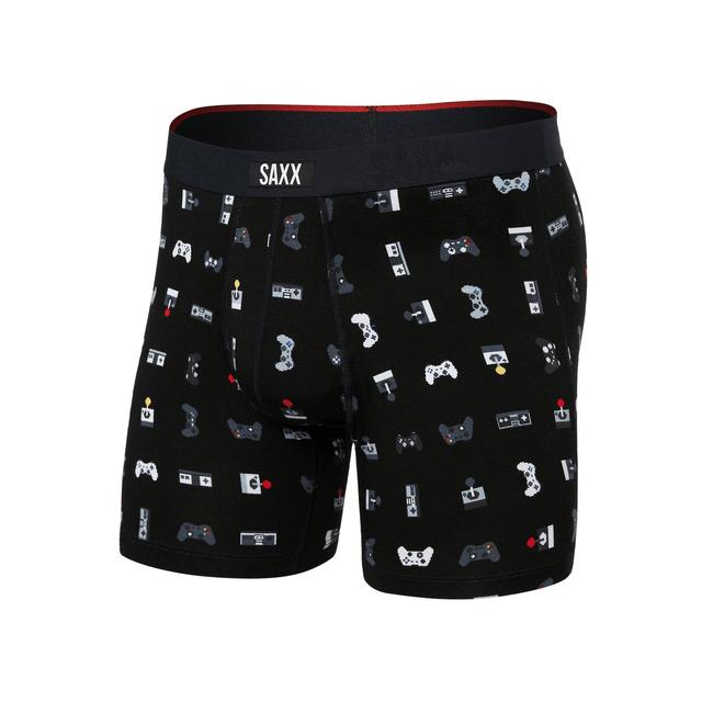 Saxx Vibe Xtra Soft Comfort Boxer Briefs Gamer-Black