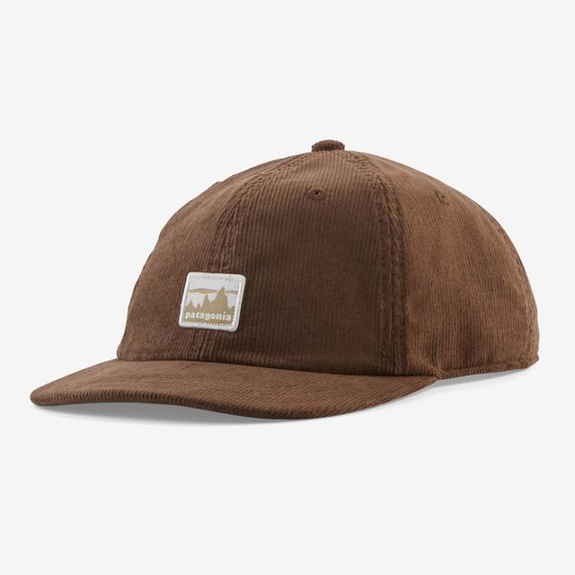 Patagonia Pat U Corduroy Cap Hut Tripper Label: Seabird Grey