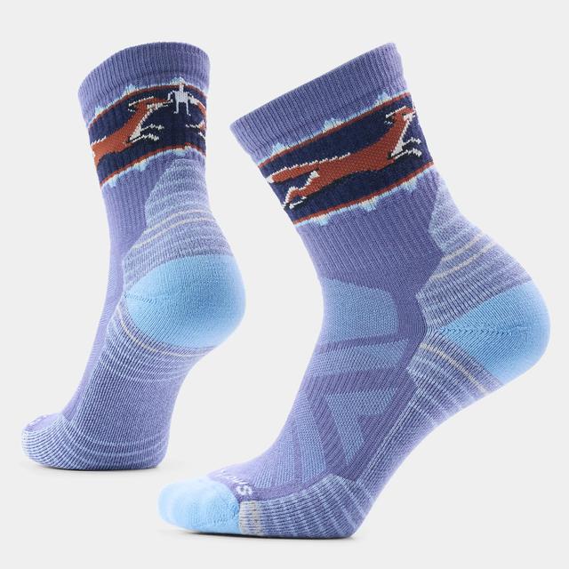Smartwool Hike Fox Meadow Mid Crew Socks Nightfall Blue