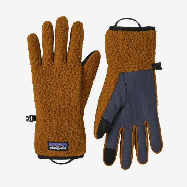 Patagonia Pat M Retro Pile Gloves Shelter Brown